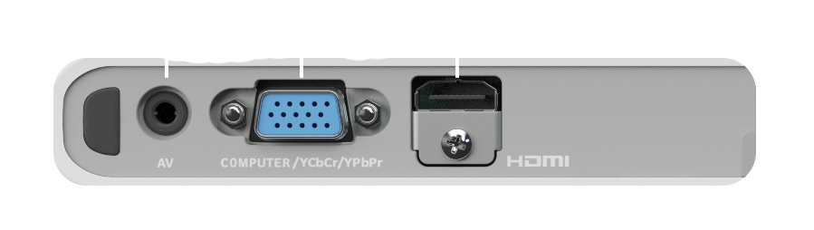 Inputs for the Slim Series Projector