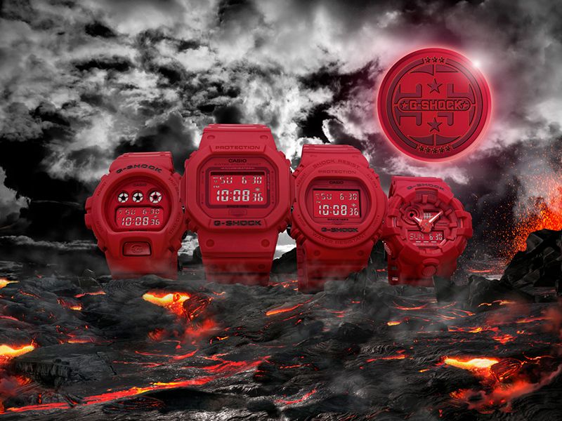 G Shock Announces New 35th Anniversary Limited Edition Red Out Series