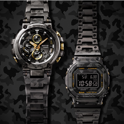 Casio G Shock Unveils Limited Edition All Metal Timepieces In New Camouflage Print