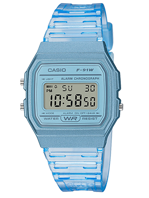 casio digital leather watch in cream