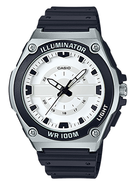 casio analog watch with light