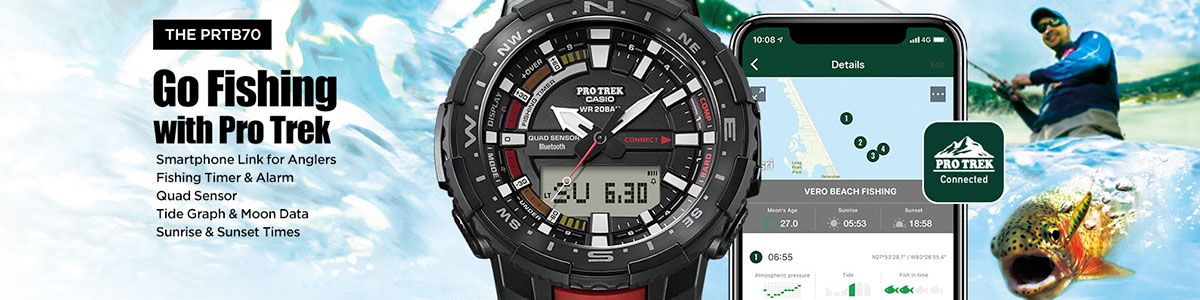 Casio pro trek on sale solar powered watch