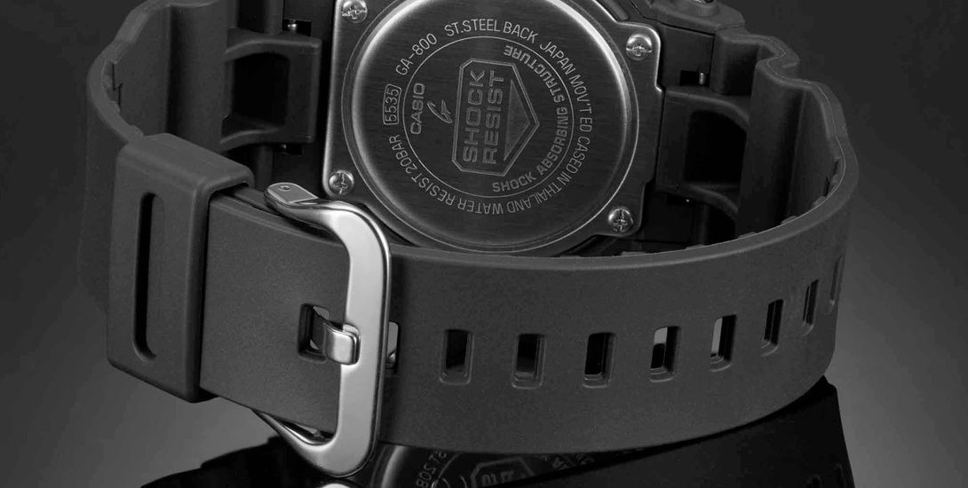 g shock resist antimagnetic shock absorbing structure