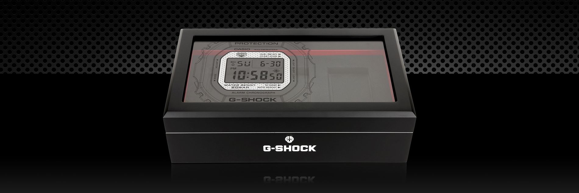 image of G-SHOCK branded display case