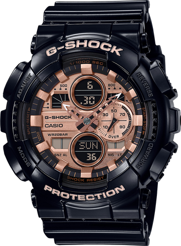 g shock rose gold black