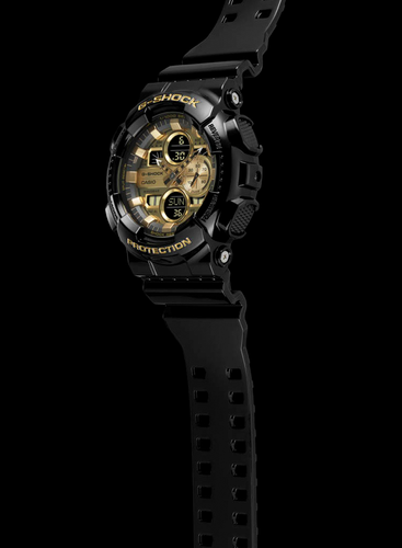 Men's Digital-Analog Black & Gold Watch | GA140GB-1A1 | G-SHOCK