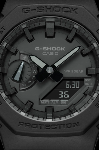 Men's Minimalist Watch GA2100-1A1 | Black Carbon Fiber | G-SHOCK