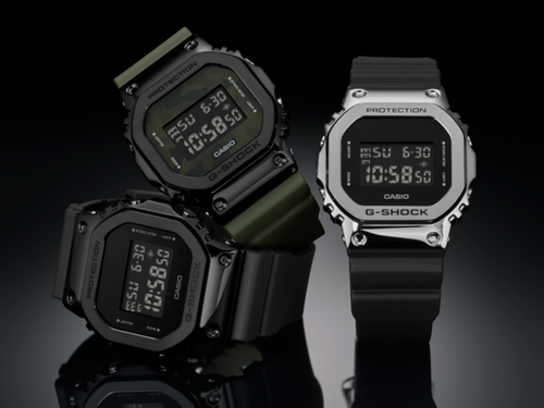 ICONIC G-SHOCK TIMEPIECES WITH STAINLESS STEEL BEZELS