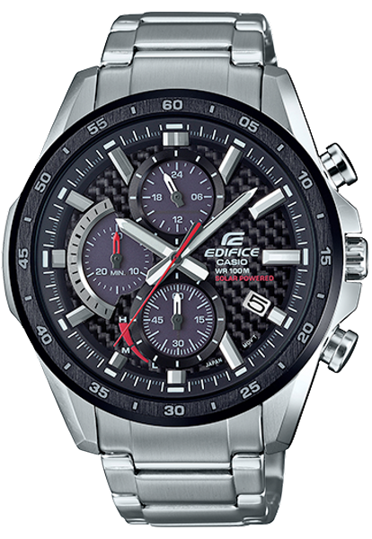 casio edifice solar powered radio controlled watch