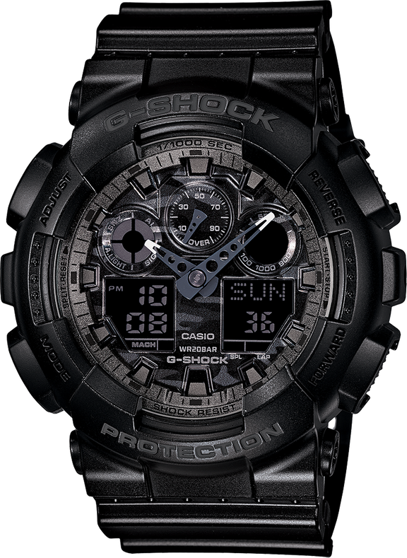 G-SHOCK Analog-Digital GA100CF-1A Men's Watch Black