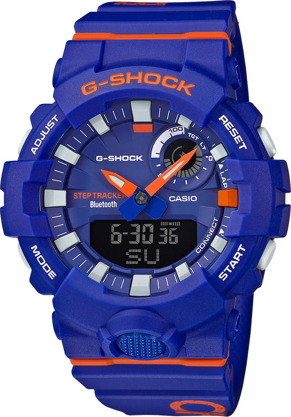 G-SHOCK Analog-Digital GBA800DG-2A Men's Watch Blue/Orange