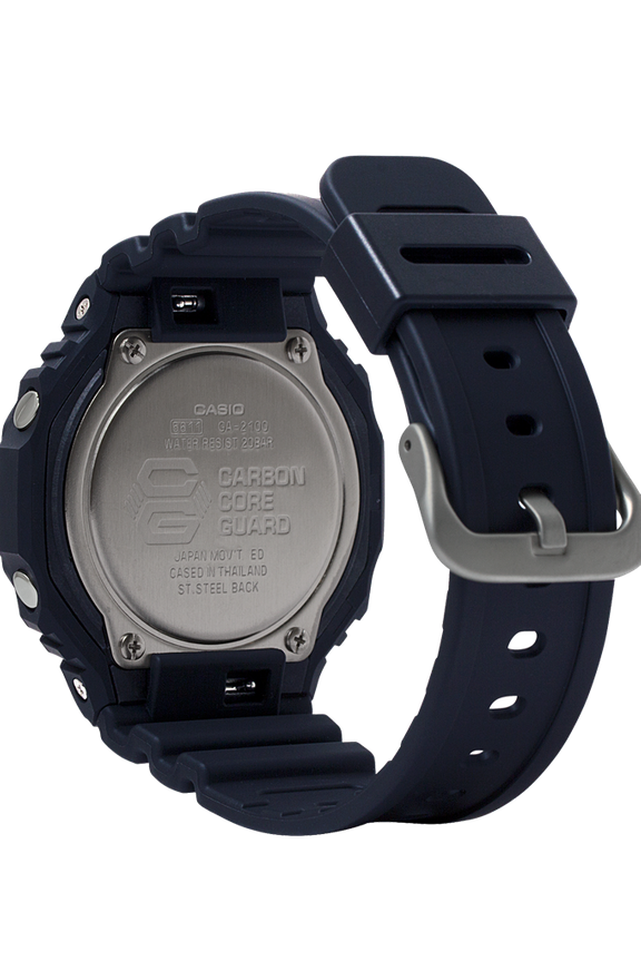 Men's Minimalist Watch GA2100-1A1 | Black Carbon Fiber | G-SHOCK